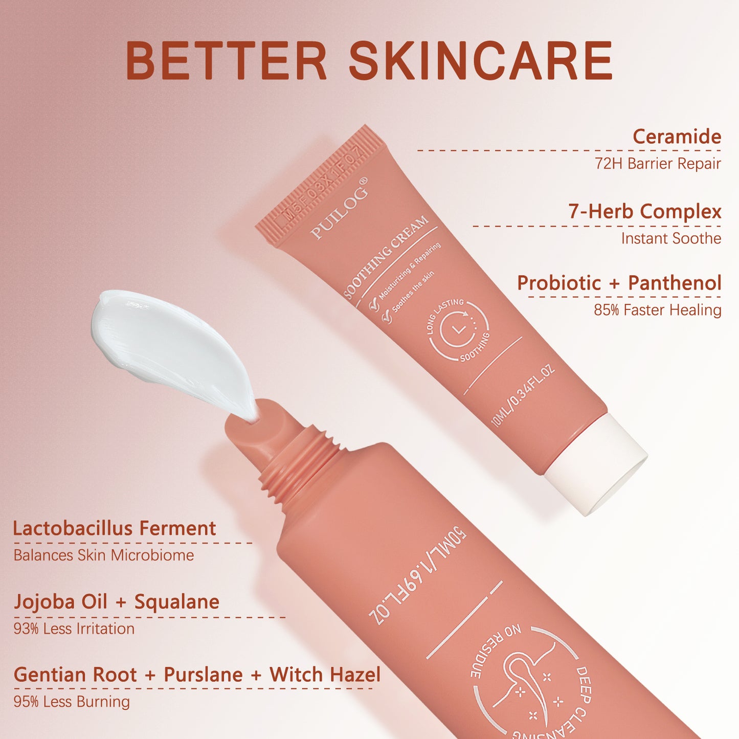 Puilog Facial Hair Removal Cream Kit for Women(3 in 1)