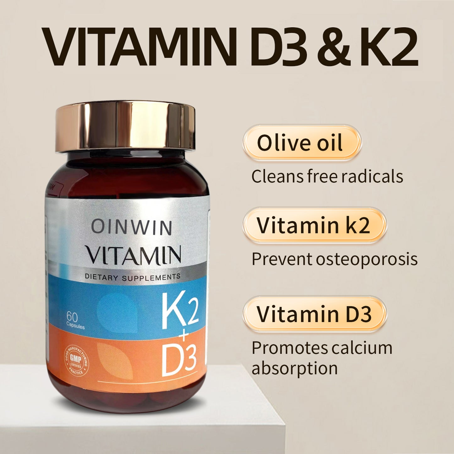 OINWIN VITAMIN D3 & K2